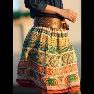 Anthropologie Tanvi Kedia Mini Skirt Women’s Size XS Made in India